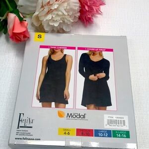 NEW Felina Lingerie Tank Chemise & Wrap Set Size Small